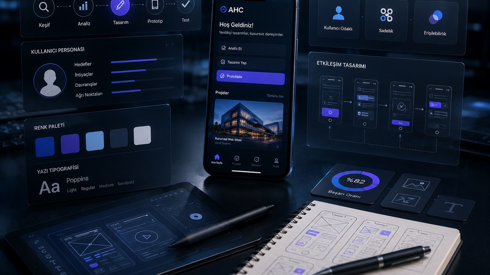 UI / UX Tasarımı profesyonel hizmet görseli